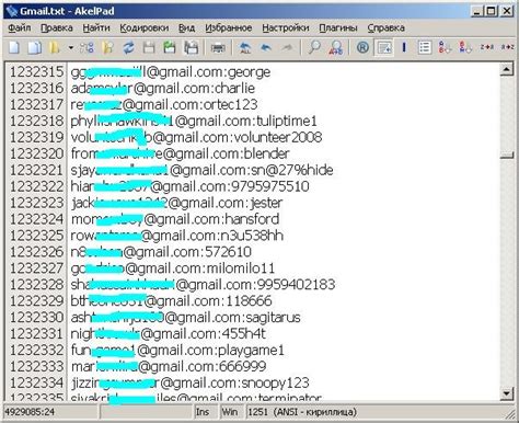 Default Credentials. . List of leaked gmail passwords
